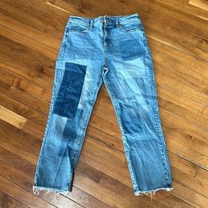 LOFT•Straight Crop•Patchwork